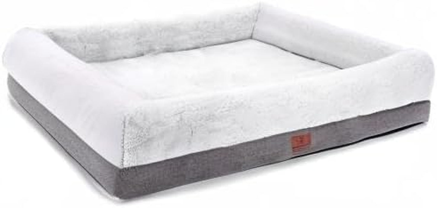 Orthopedic Dog Bed for Large Dogs and Medium Dogs, Dog Sofa Bed with Waterproof Liner Pad and Removable Washable Cover, Dog Mat for Crates and Couch,Puppy Bed, Pet Bed