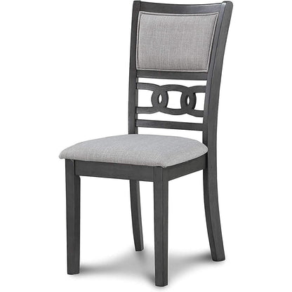 Gray Round Dining Table And Chairs 5 Piece Dining Room Set
