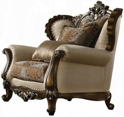 4 Piece Traditional Living Room Set With 91In Sofa Loveseat Chair Coffee Table