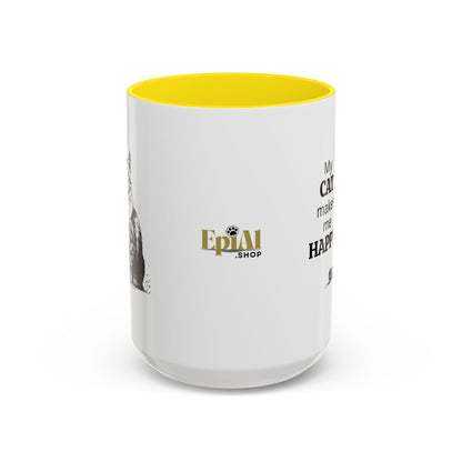 Cat Lover's Accent Coffee Mug: Perfect Gift for Cat Owners